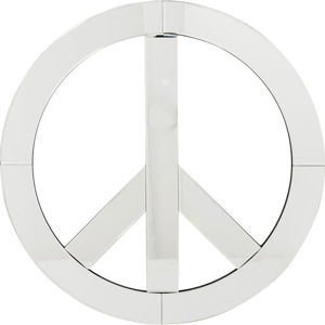 Dekorativní nástěnné zrcadlo Kare Design Peace, průměr 70 cm