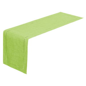 Limetkově zelený běhoun na stůl Unimasa, 150 x 41 cm