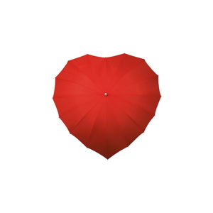 Červený golfový deštník ve tvaru srdce Ambiance Heart, ⌀ 107 cm
