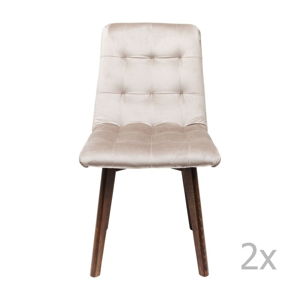 Sada 2 šedých jídelních židlí Kare Design Moritz