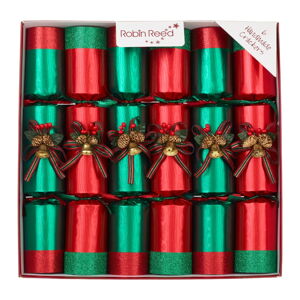 Vánoční crackery v sadě 6 ks Ring O Bells Red - Robin Reed
