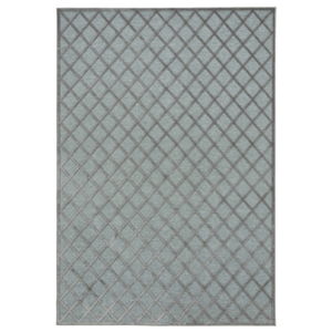 Šedo-modrý koberec Mint Rugs Shine Karro, 120 x 170 cm