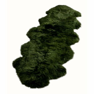 Zelená ovčí kožešina Native Natural Double, 60 x 240 cm
