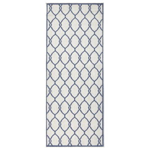 Modrý vzorovaný oboustranný koberec Bougari Rimini, 80 x 150 cm