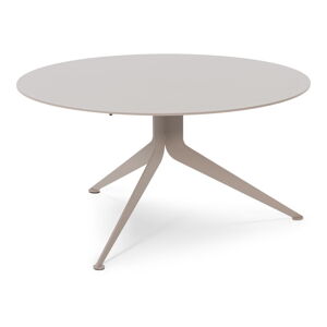 Šedo-béžový kovový kulatý konferenční stolek ø 76 cm Daley – Spinder Design
