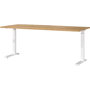 Pracovní stůl s nastavitelnou výškou s deskou v dekoru dubu 80x180 cm Downey – Germania