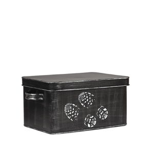 Černý kovový box na přípravky pro boty LABEL51