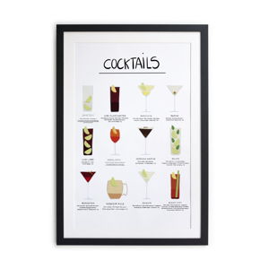 Zarámovaný plakát Really Nice Things Cocktail, 40 x 60 cm