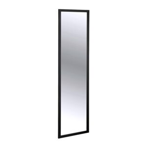 Černé závěsné zrcadlo na dveře Wenko Home, výška 120 cm