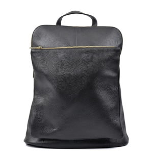 Černý kožený batoh Isabella Rhea Hurto