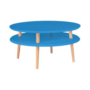 Modrý konferenční stolek Ragaba Ufo, ⌀ 70 cm