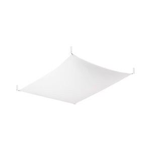 Bílé stropní svítidlo s textilním stínidlem 80x105 cm Viva – Nice Lamps