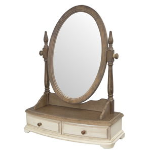 Stolní zrcadlo ze dřeva kaučukovníku Livin Hill Limena
