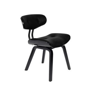 Černá židle s polstrováním Dutchbone Mirlo