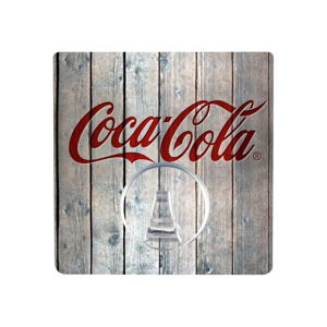 Samodržící věšák Wenko Static-Loc Coca-Cola Wood
