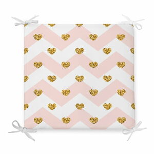 Podsedák s příměsí bavlny Minimalist Cushion Covers Pastel Hearts, 42 x 42 cm