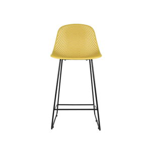 Žlutá barová židle Leitmotiv Diamond Mesh