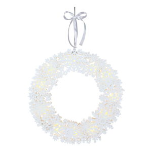 Bílá LED světelná dekorace Best Season Snowflake, ⌀ 45 cm