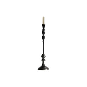 Černý stojan z kovu na svíčku BePureHome Ripple, výška 51 cm
