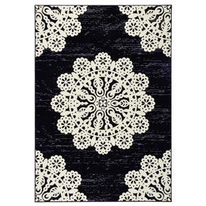 Černý koberec Hanse Home Gloria Lace, 120 x 170 cm