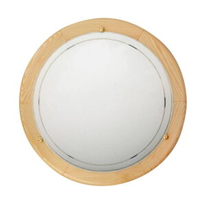 LED stropní svítidlo se skleněným stínidlem v bílo-přírodní barvě ø 30 cm Pine – Candellux Lighting