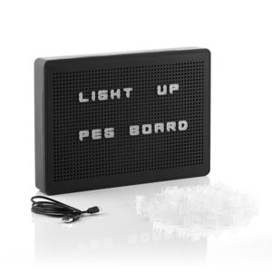 Černá LED světelná tabule s písmenky InnovaGoods