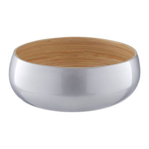 Bambusová miska ve stříbrné barvě Premier Housewares, ⌀ 25 cm