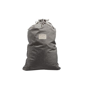 Látkový vak na prádlo s příměsí lnu Linen Couture Bag Cool Grey, výška 75 cm