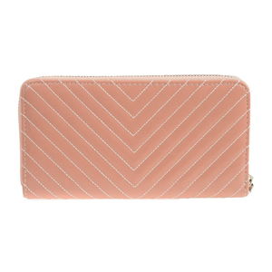 Lososově růžová koženková peněženka Carla Ferreri