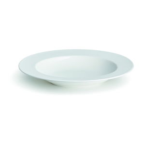 Bílý polévkový talíř z kostního porcelínu Kähler Design Kaolin, ⌀ 22,5 cm