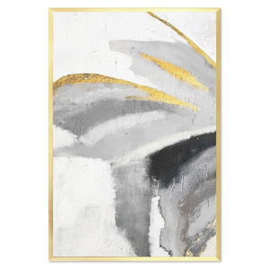 Nástěnný ručně malovaný obraz JohnsonStyle The Golden Mariposa, 63 x 93 cm