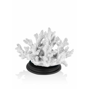 Bílá dekorativní soška korálu The Mia Coral, 27 x 17 cm