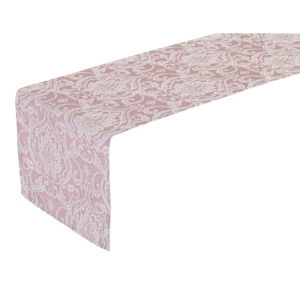 Růžový běhoun na stůl Unimasa Vintage, 150 x 45 cm