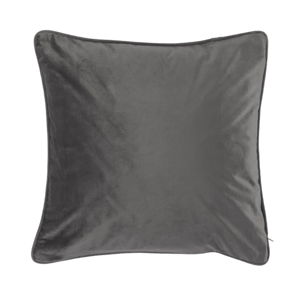 Tmavě šedý polštář Tiseco Home Studio Velvety, 45 x 45 cm