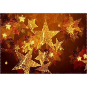 Koberec Vitaus Christmas Period Sparkling Stars, 50 x 80 cm