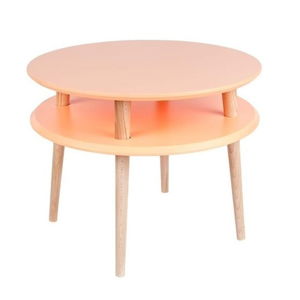 Oranžový konferenční stolek Ragaba UFO, ⌀ 57 cm