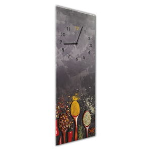 Nástěnné hodiny Styler Glassclock Spoons, 20 x 60 cm