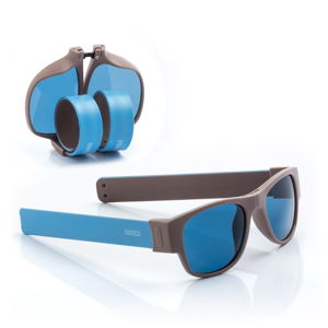 Modré sluneční srolovatelné brýle InnovaGoods Sunfold AC3
