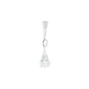 Bílé závěsné svítidlo ø 15 cm Rene – Nice Lamps