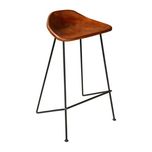 Barová stolička s potahem z kůže Antic Line Missy