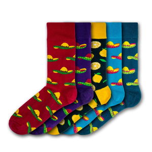 Sada 5 párů pánských ponožek Black&Parker London Sombrero, velikost 41 - 45