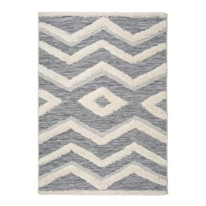 Bílo-šedý koberec Universal Cheroky Waves, 130 x 190 cm