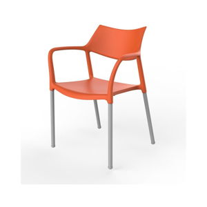 Sada 2 oranžových zahradních židlí Resol Splash