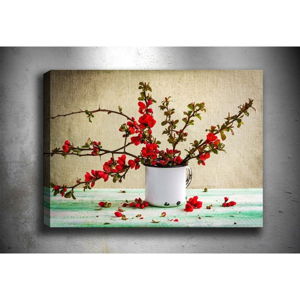 Nástěnný obraz na plátně Tablo Center Red Flowers, 40 x 60 cm