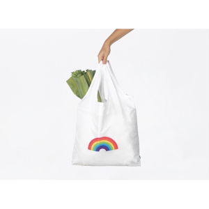 Bílá nákupní taška DOIY Rainbow