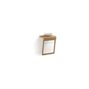 Koupelnová skříňka z teakového dřeva s umyvadlem La Forma, šířka 60 cm