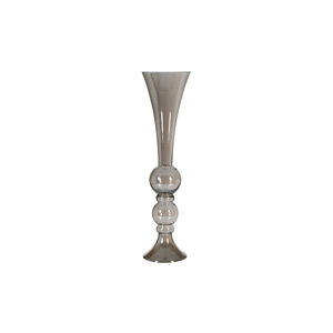 Stříbrná ručně vyráběná křišťálová váza Santiago Pons Classy, výška 71 cm