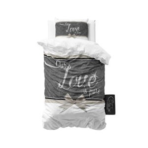 Bavlněné povlečení na jednolůžko Sleeptime Pure Love, 140 x 220 cm