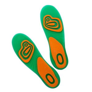Zeleno-oranžové gelové vložky do bot InnovaGoods Dr Gem