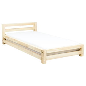 Jednolůžková lakovaná postel z smrkového dřeva Benlemi Single, 90 x 200 cm